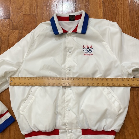 Aristo Jac USA X-Large 1988 Olympic Team Bomber Style Lightweight Jacket Pockets - Picture 4 of 14